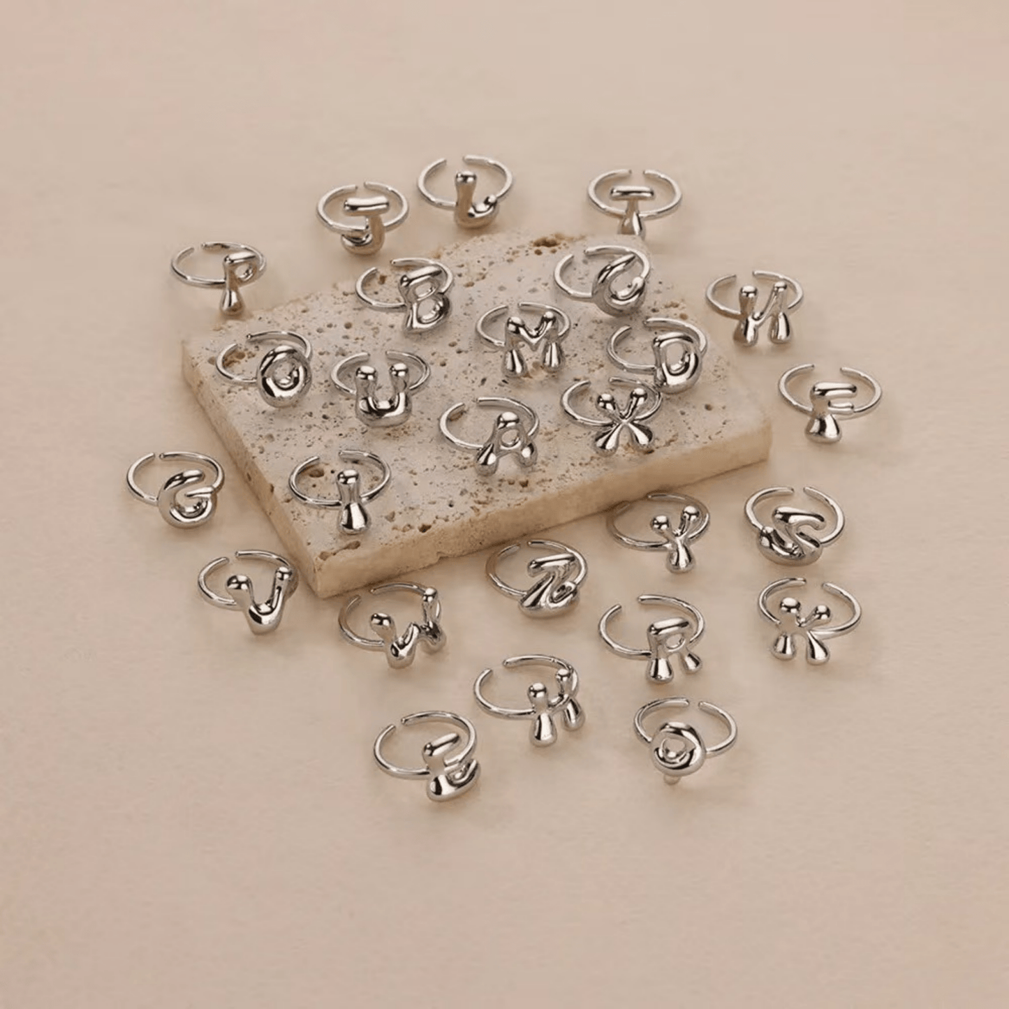 RICCARDI - BAGUE AJUSTABLE "Initial Design" 2 - Riccardi