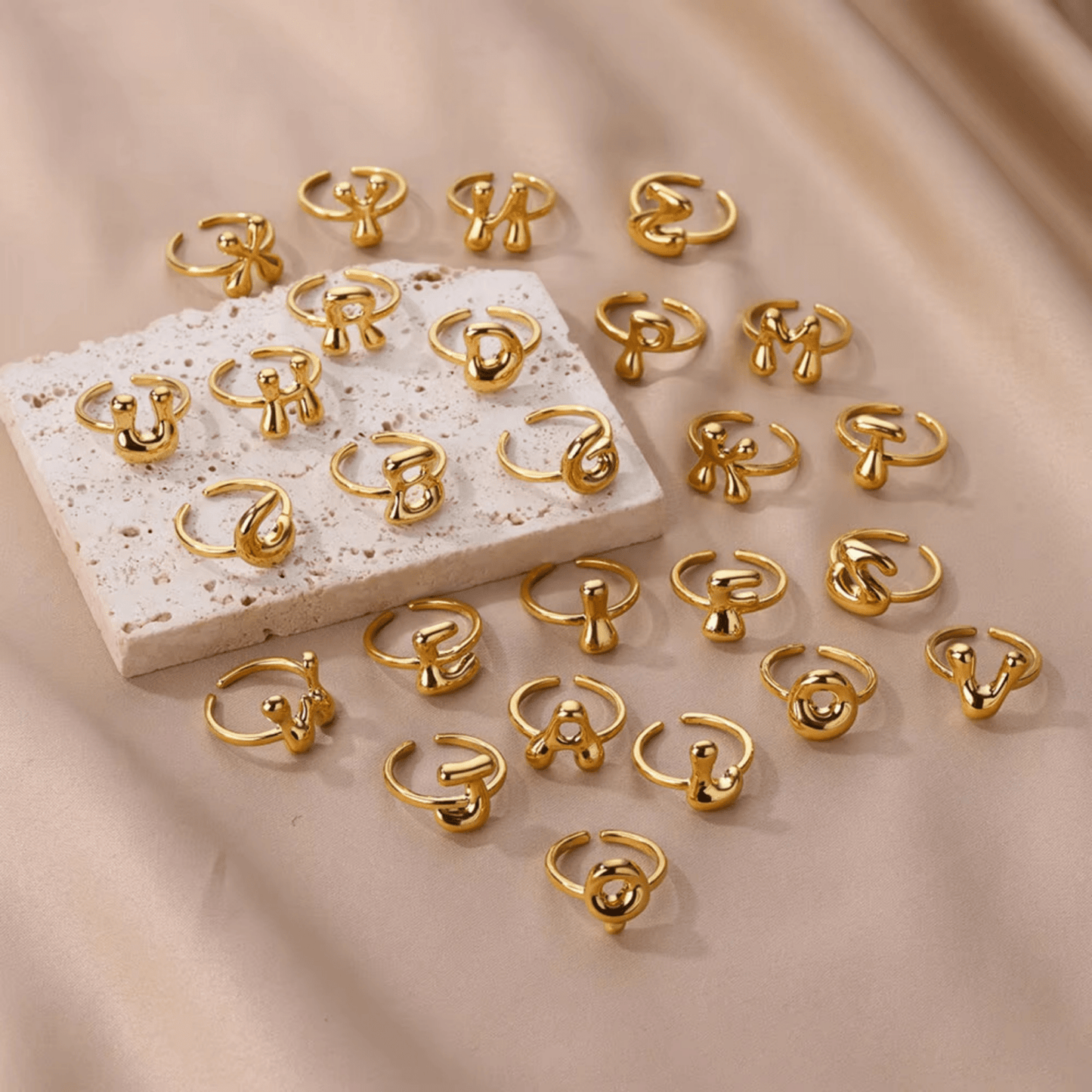 RICCARDI - BAGUE AJUSTABLE "Initial Design" 2 - Riccardi