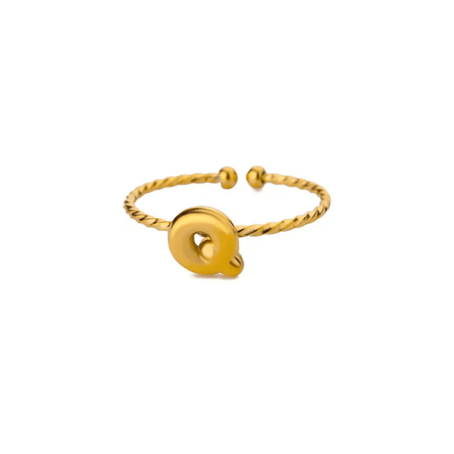 RICCARDI - BAGUE AJUSTABLE "Minimalist Initial Ring" - Riccardi