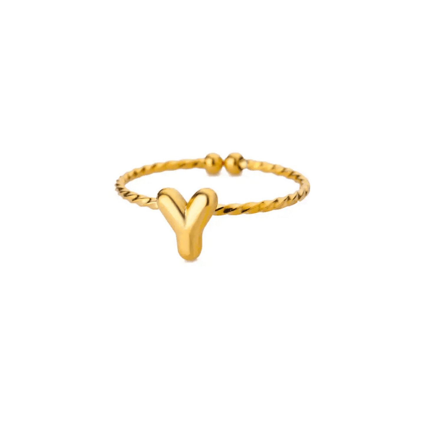 RICCARDI - BAGUE AJUSTABLE "Minimalist Initial Ring" - Riccardi