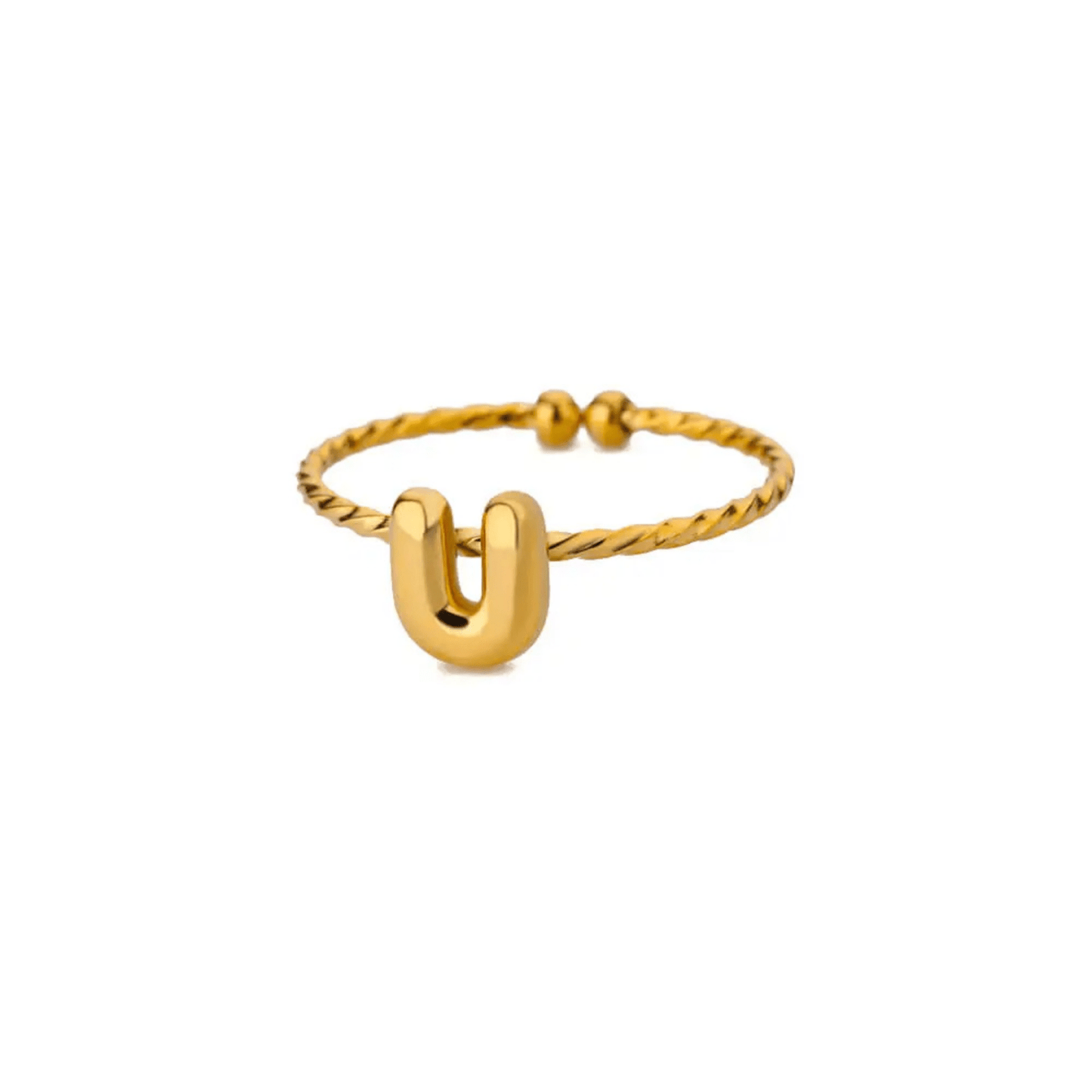 RICCARDI - BAGUE AJUSTABLE "Minimalist Initial Ring" - Riccardi