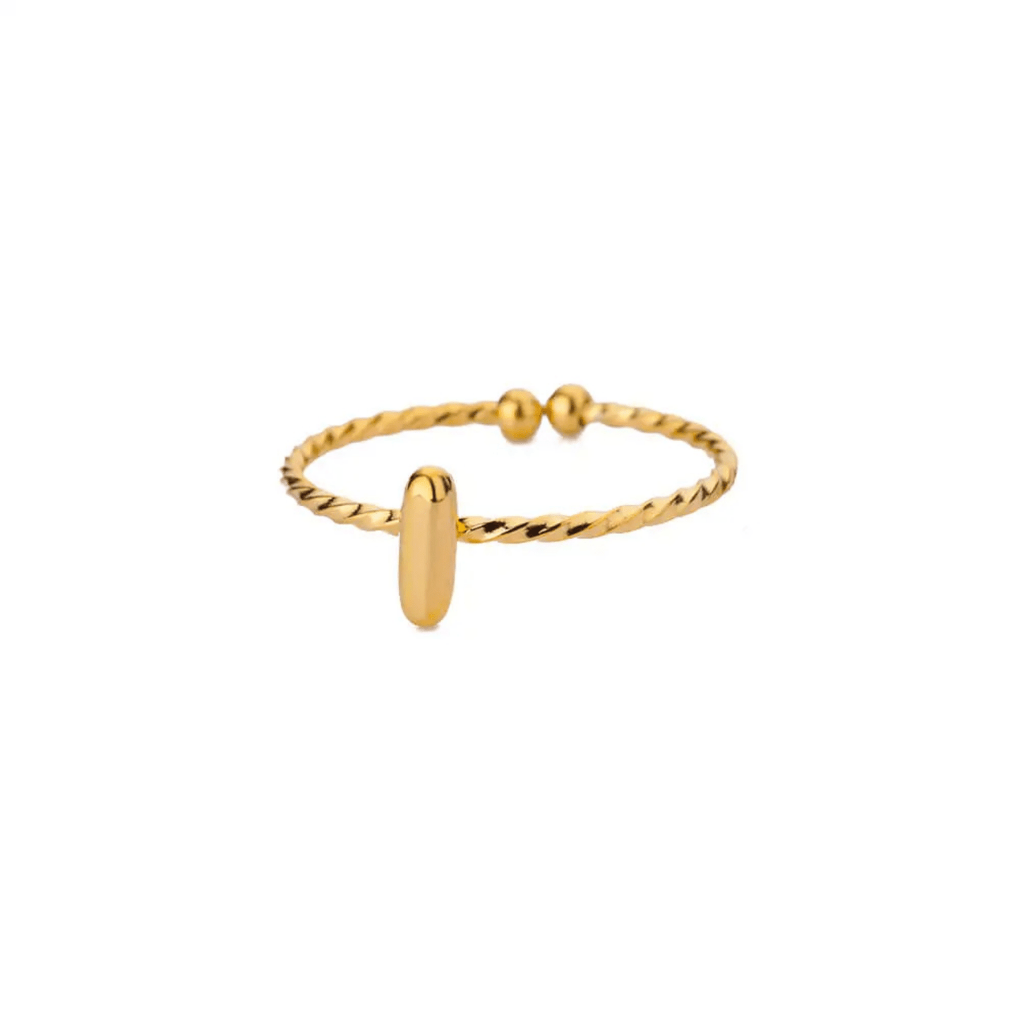 RICCARDI - BAGUE AJUSTABLE "Minimalist Initial Ring" - Riccardi