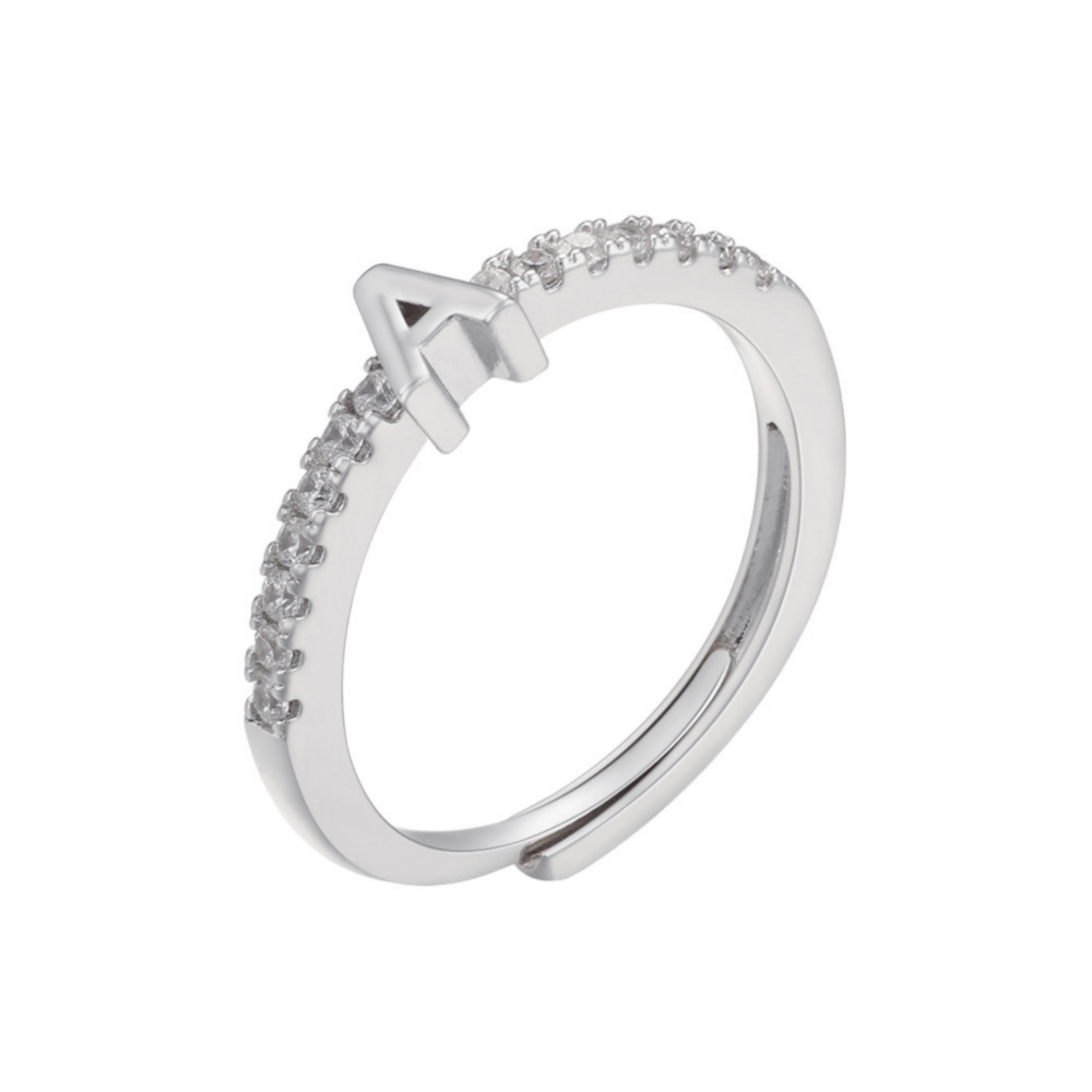 RICCARDI - BAGUE AJUSTABLE "Elegant Initial Sparkle" - Riccardi