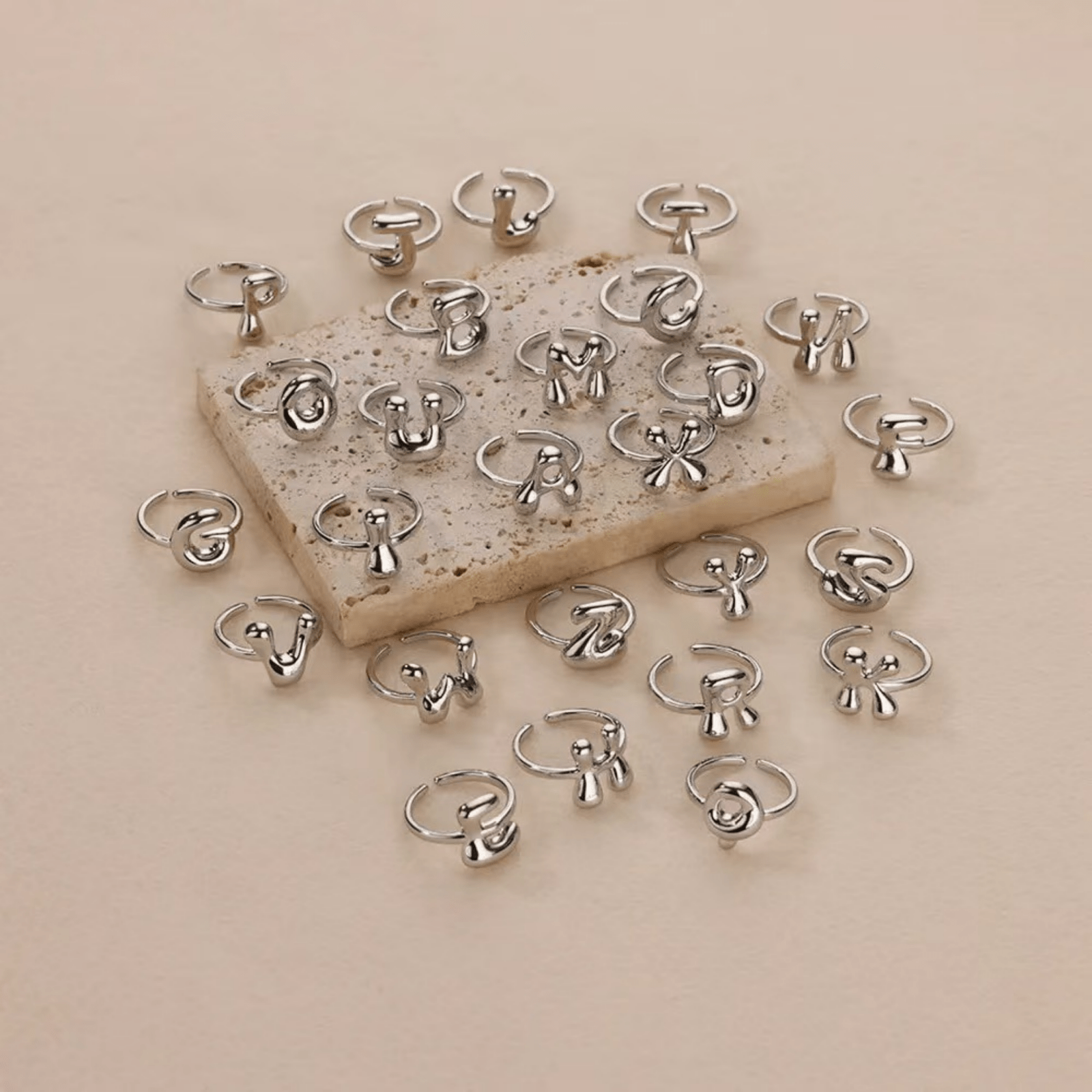 RICCARDI - BAGUE AJUSTABLE "Initial Design" 2 - Riccardi