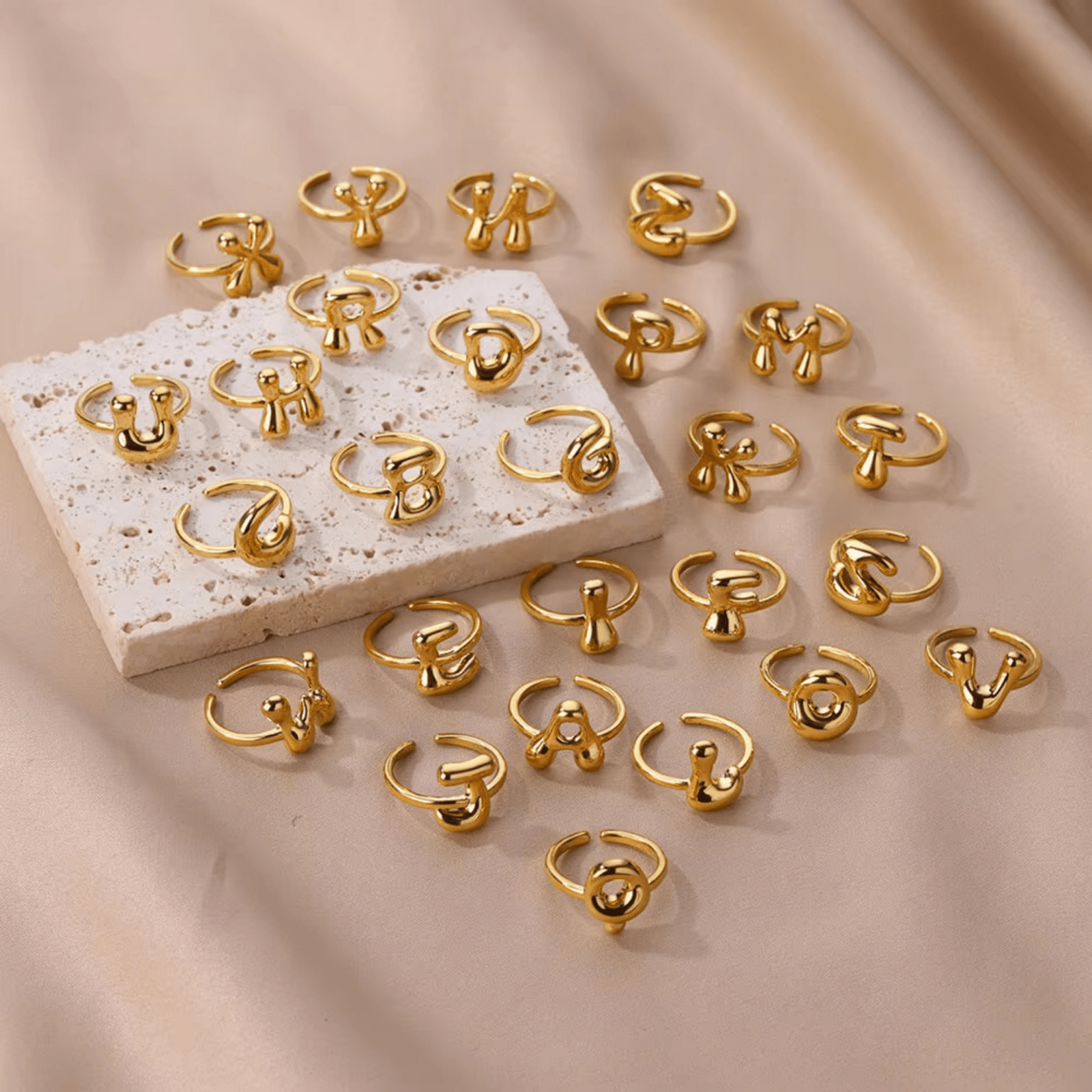 RICCARDI - BAGUE AJUSTABLE "Initial Design" 2 - Riccardi