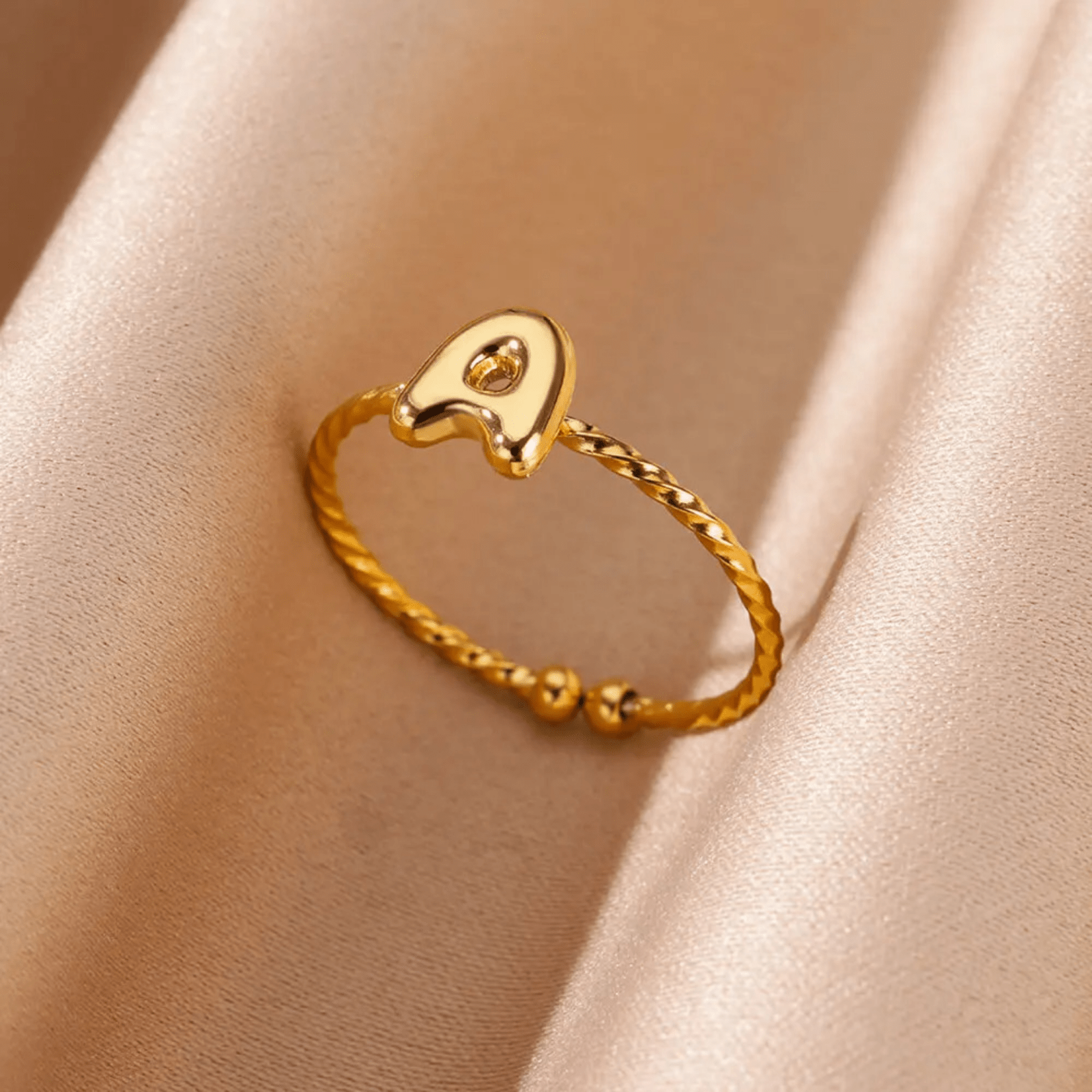 RICCARDI - BAGUE AJUSTABLE "Minimalist Initial Ring" - Riccardi
