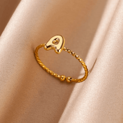 RICCARDI - BAGUE AJUSTABLE "Minimalist Initial Ring" - Riccardi