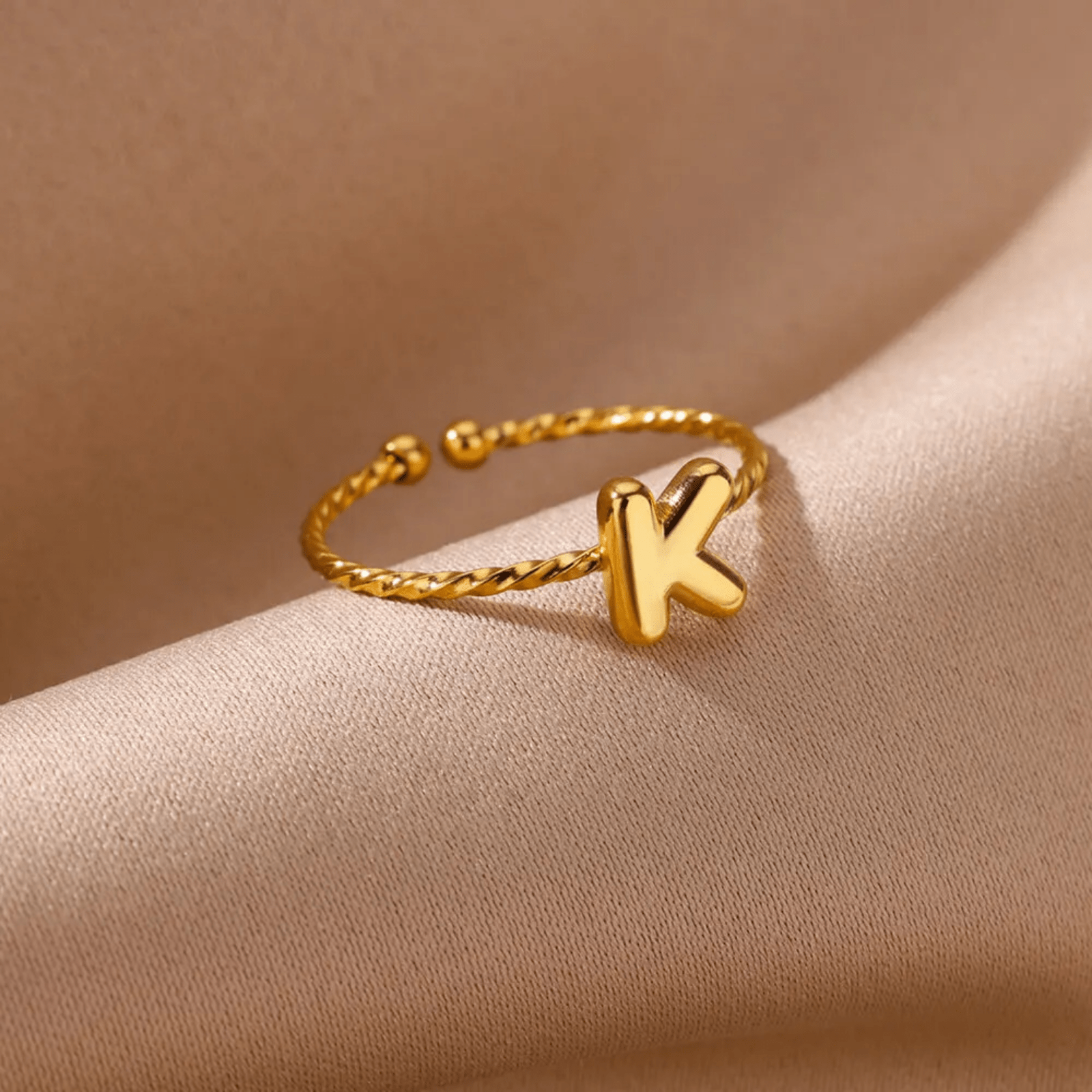 RICCARDI - BAGUE AJUSTABLE "Minimalist Initial Ring" - Riccardi