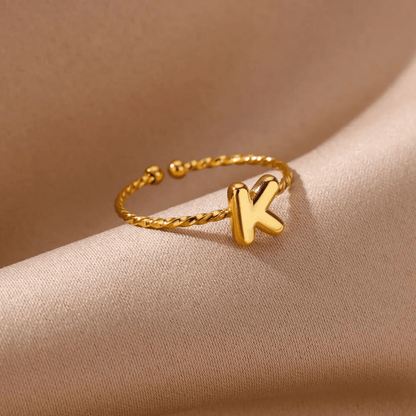 RICCARDI - BAGUE AJUSTABLE "Minimalist Initial Ring" - Riccardi