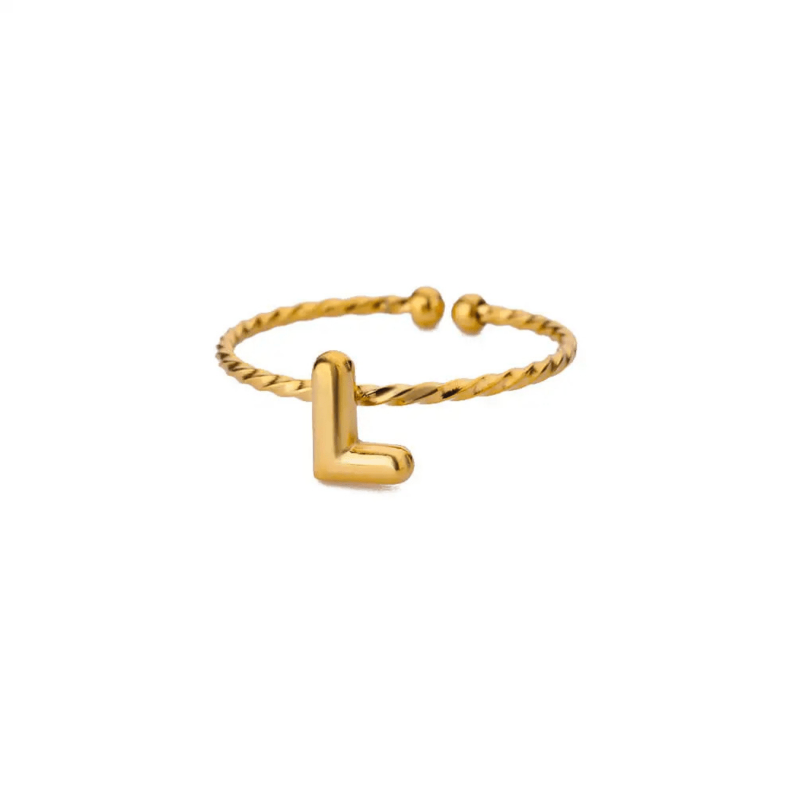 RICCARDI - BAGUE AJUSTABLE "Minimalist Initial Ring" - Riccardi