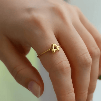 RICCARDI - BAGUE AJUSTABLE "Minimalist Initial Ring" - Riccardi