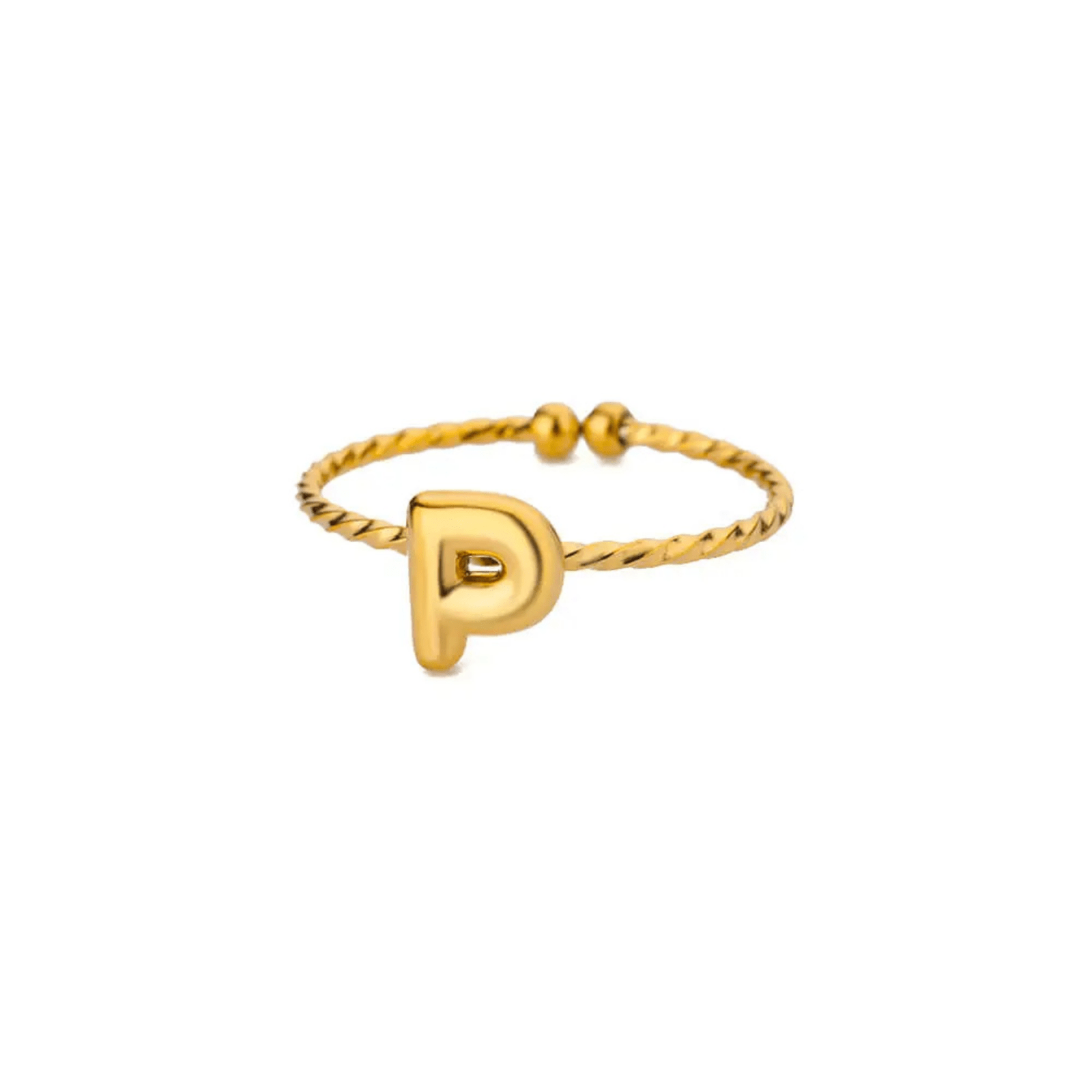 RICCARDI - BAGUE AJUSTABLE "Minimalist Initial Ring" - Riccardi