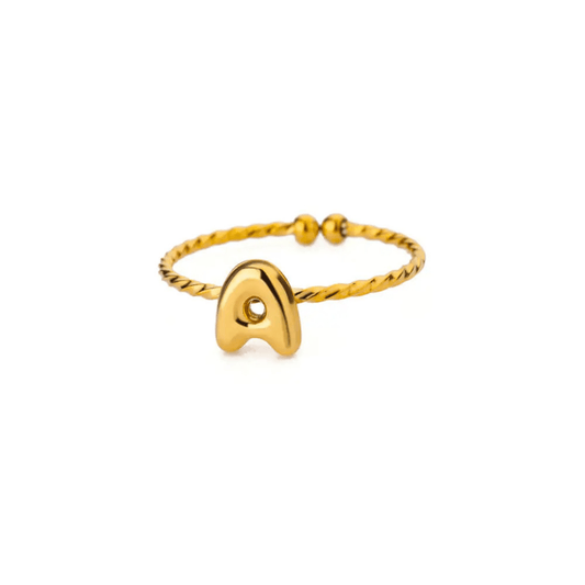 RICCARDI - BAGUE AJUSTABLE "Minimalist Initial Ring" - Riccardi