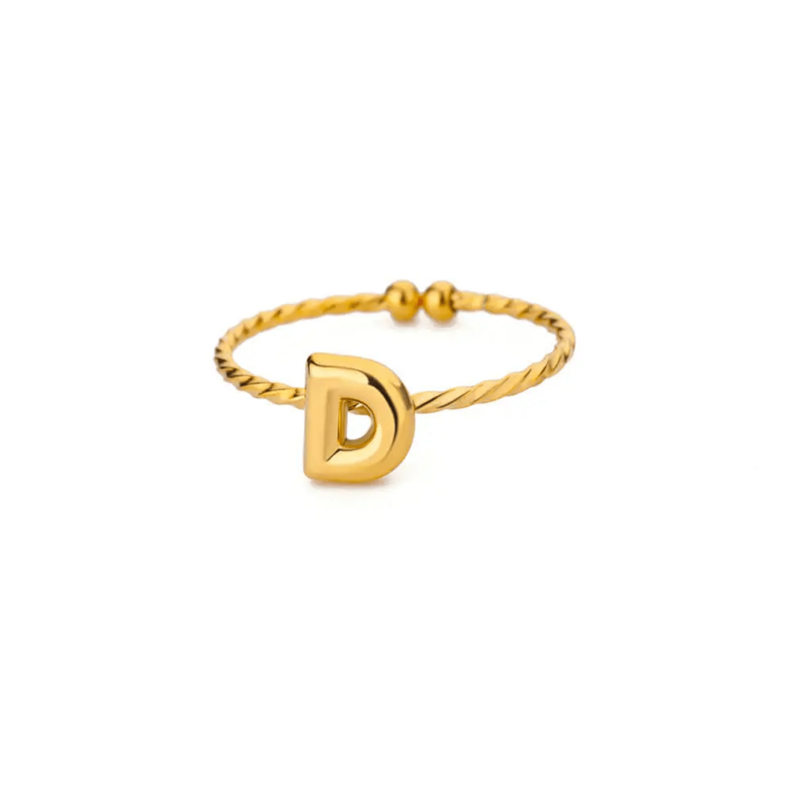 RICCARDI - BAGUE AJUSTABLE "Minimalist Initial Ring" - Riccardi
