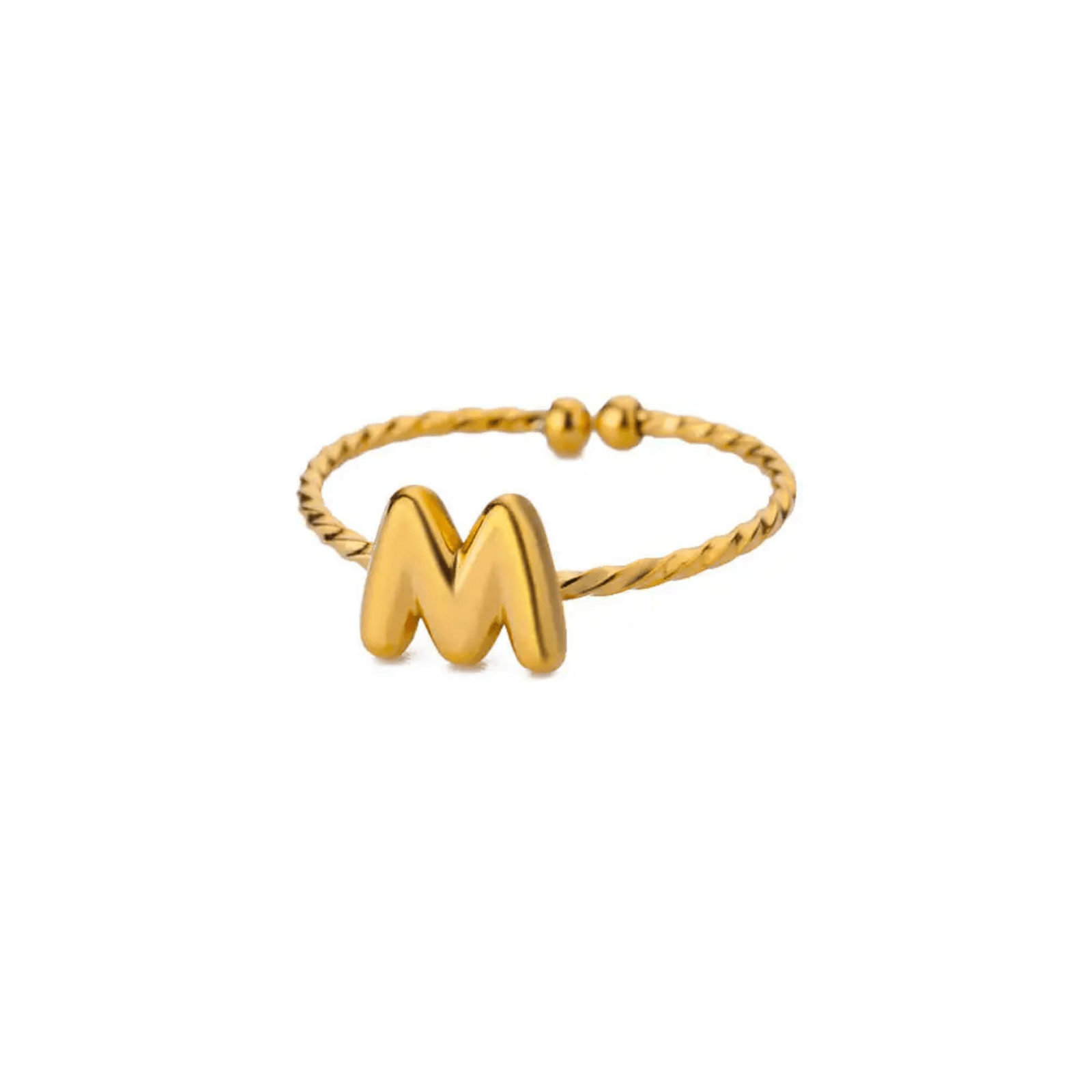RICCARDI - BAGUE AJUSTABLE "Minimalist Initial Ring" - Riccardi
