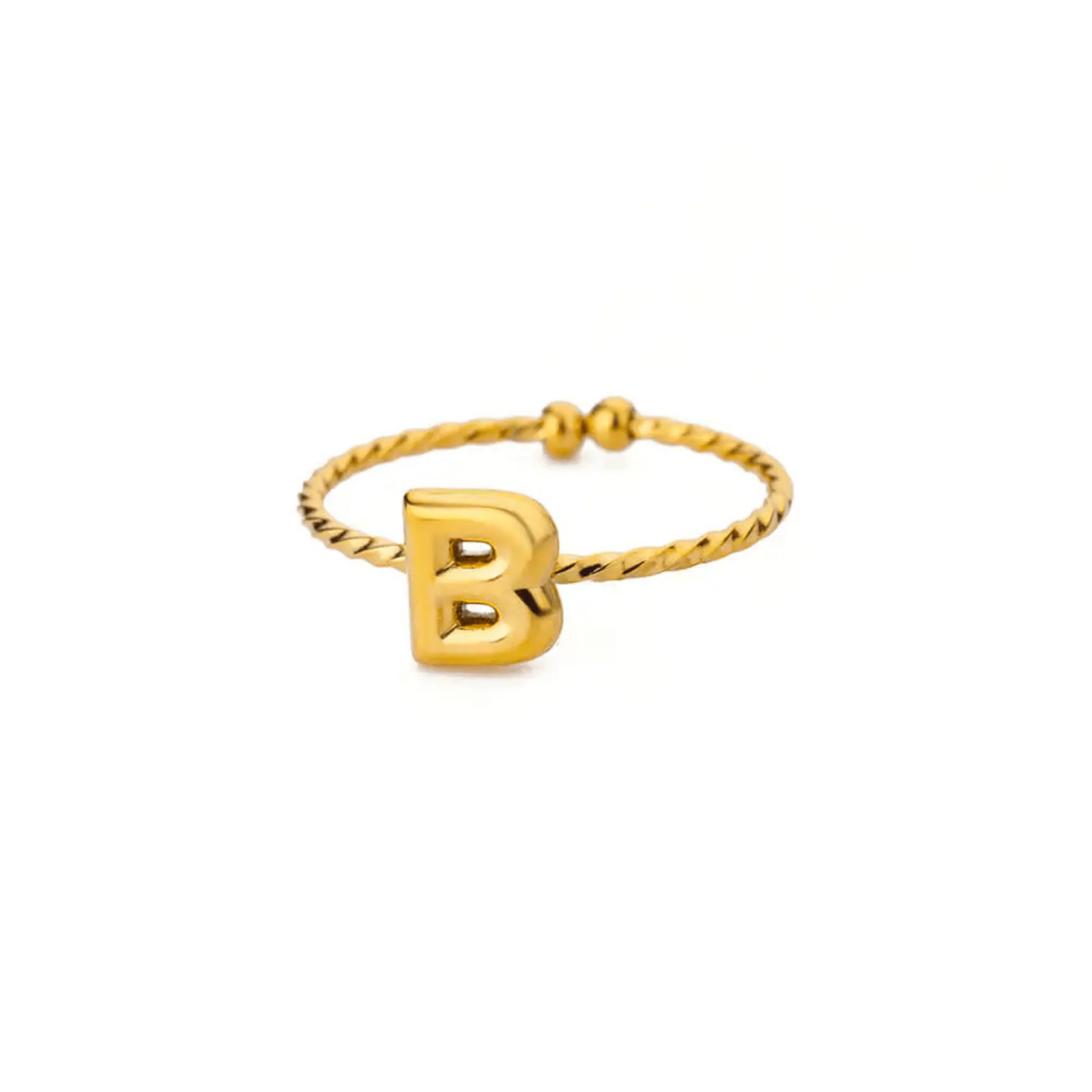 RICCARDI - BAGUE AJUSTABLE "Minimalist Initial Ring" - Riccardi