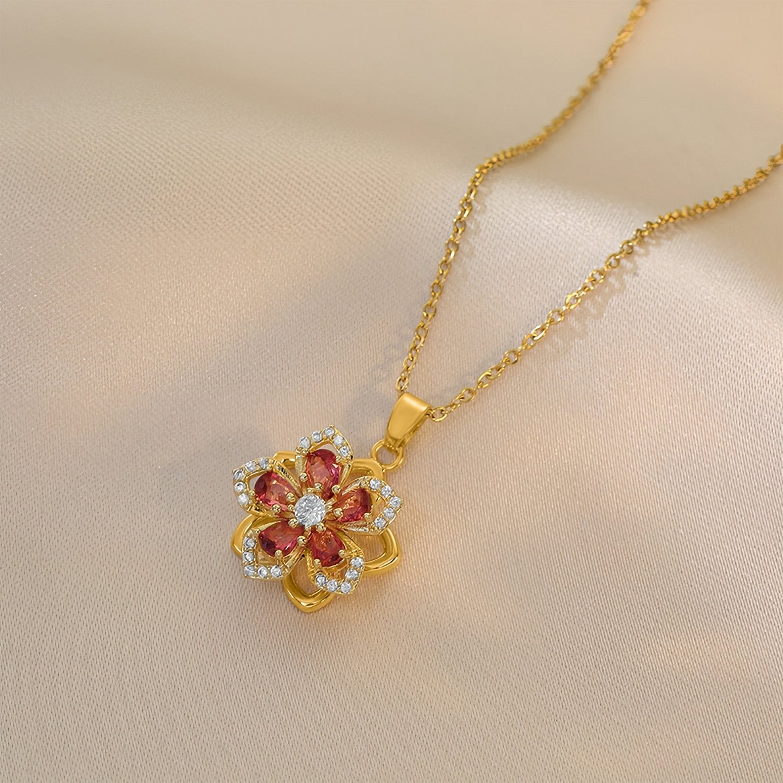 RICCARDI - COLLIER "Twist & Bloom" - Riccardi