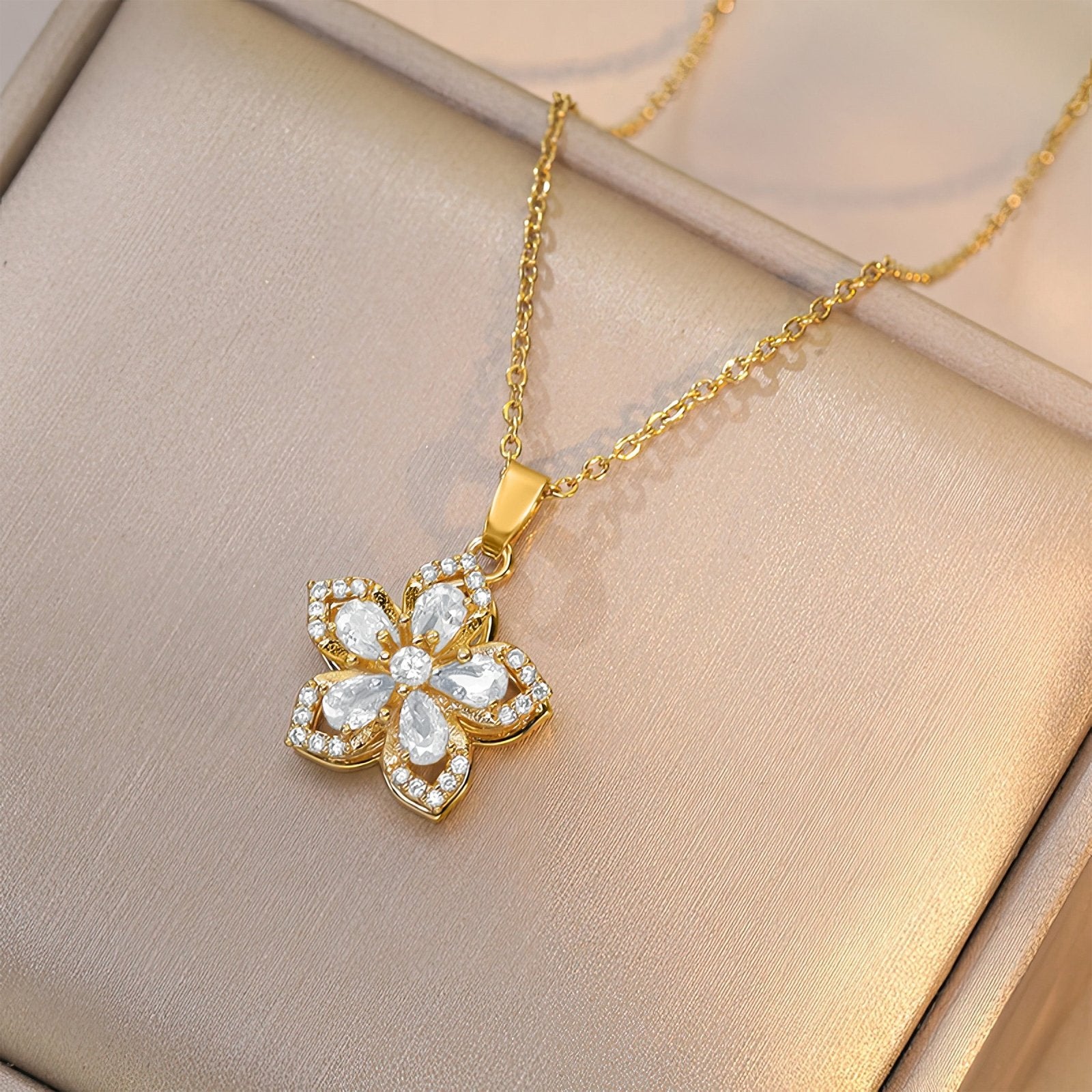RICCARDI - COLLIER "Twist & Bloom" - Riccardi