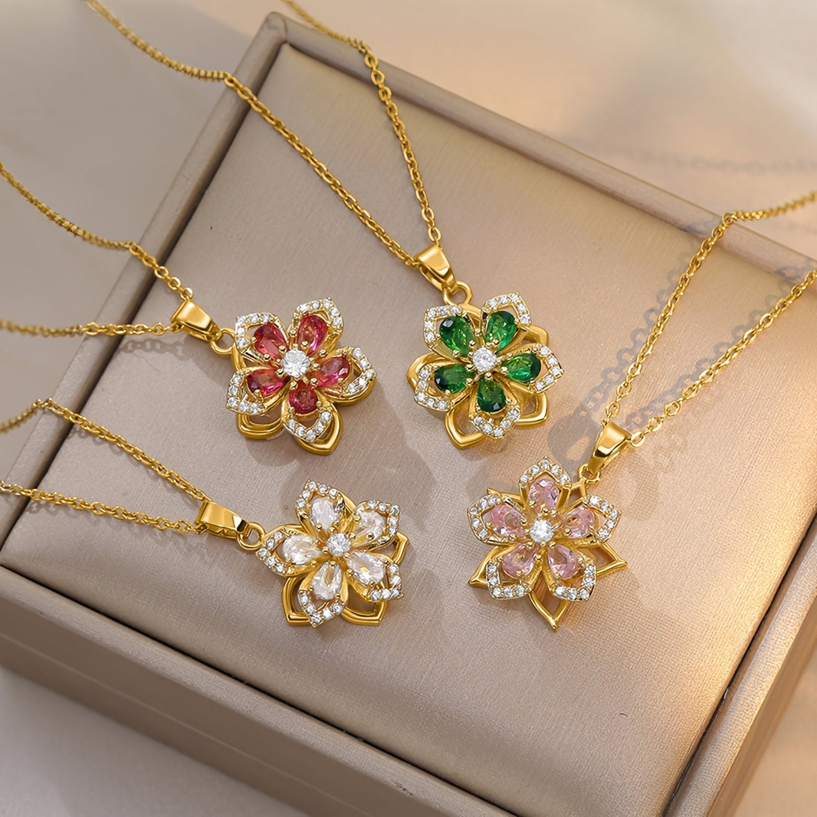 RICCARDI - COLLIER "Twist & Bloom" - Riccardi